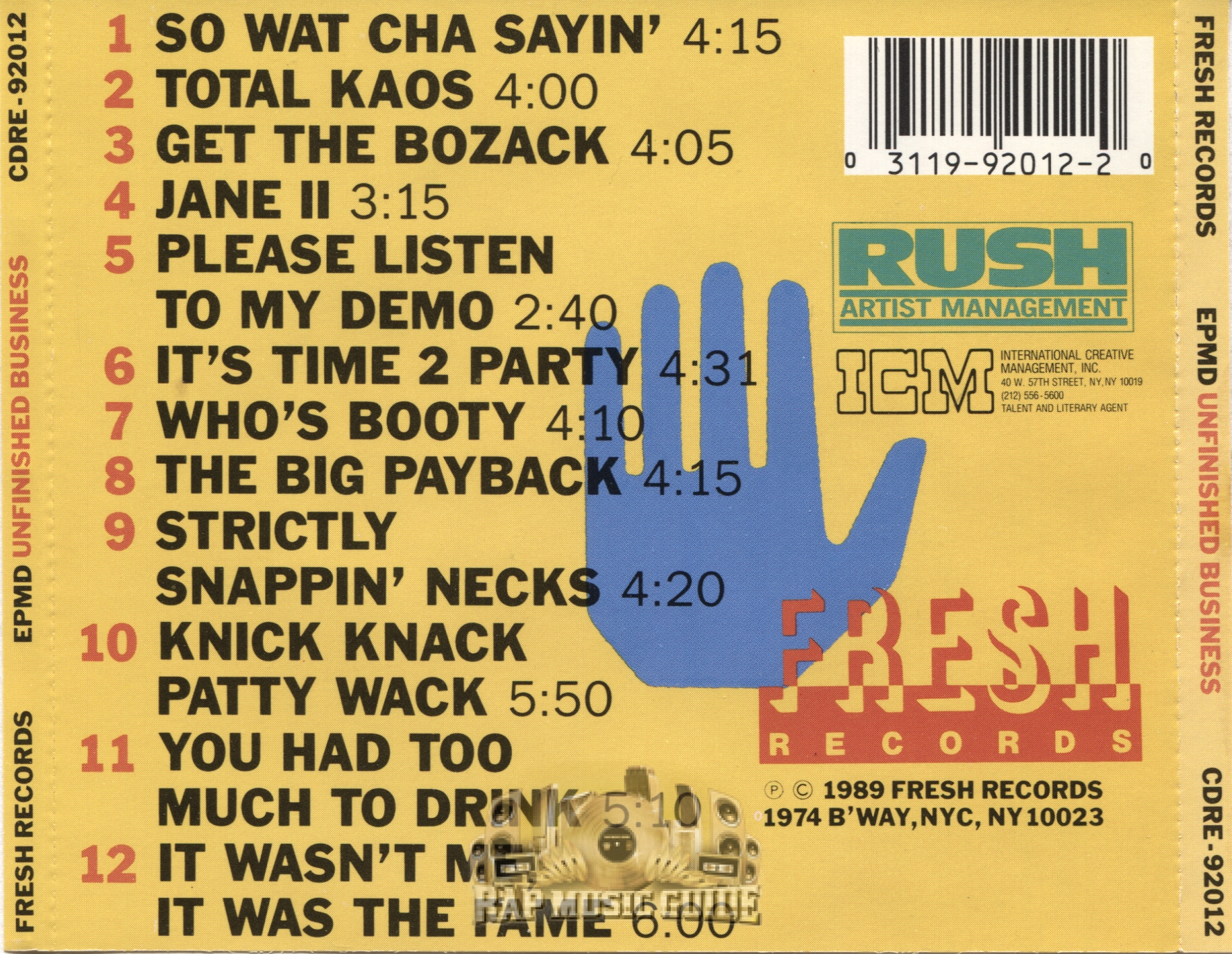 EPMD - Unfinished Business: CD | Rap Music Guide